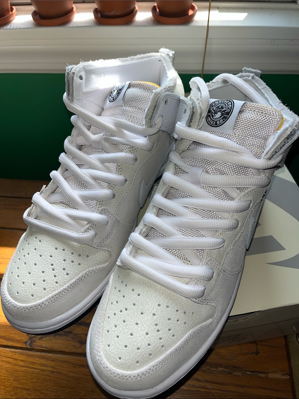 Nike SB Dunk High QS x Antihero White Black Men’s Size 9 NIB HM5837-100